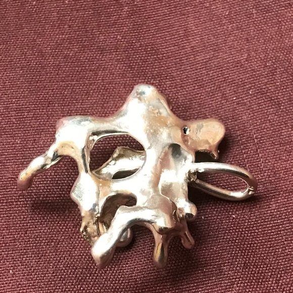 Sterling Silver Large Free Form Pendant - Picture 1 of 16